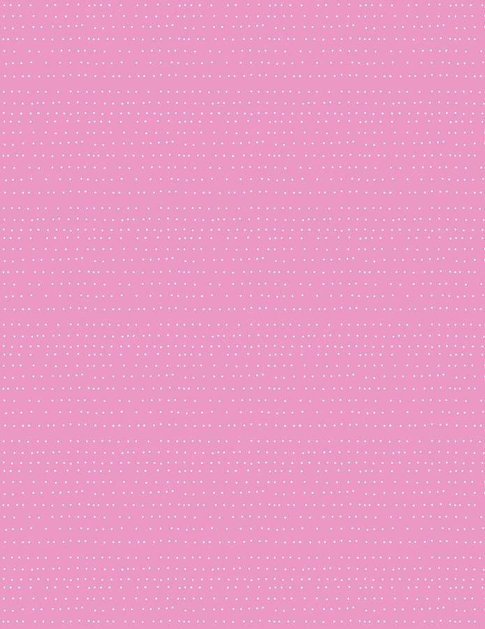Tiny White Dot Lines On Ballet Slipper Pink Digital Art by Ashley Rice