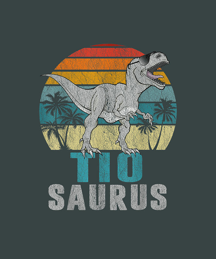 Tiosaurus T Rex Dinosaur Tio Saurus Father's Day Drawing by Alicia ...