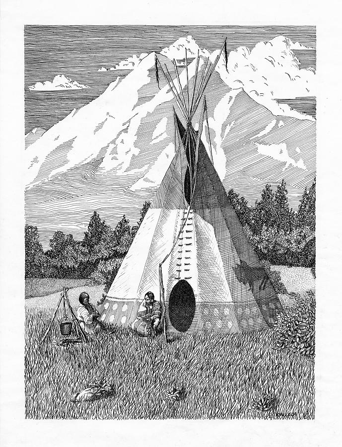 Tipi D056 Drawing by Bob Calleja Fine Art America