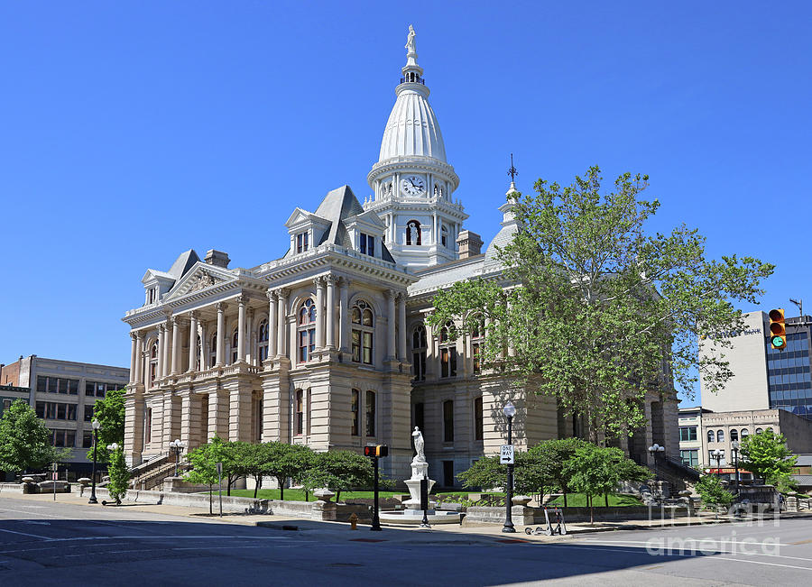 Tippecanoe County Courthouse in Lafayette Indiana 1295 Photograph by Jack Schultz
