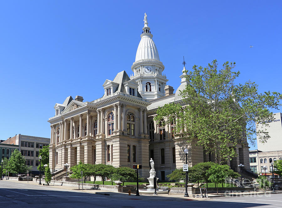 Tippecanoe County Courthouse in Lafayette Indiana 7294 Photograph by Jack Schultz