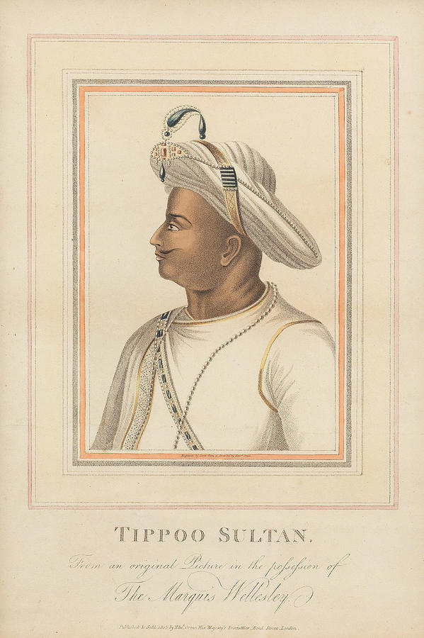 Tippoo Sultan, engraving by Scott, after a drawing by Edward Orme ...