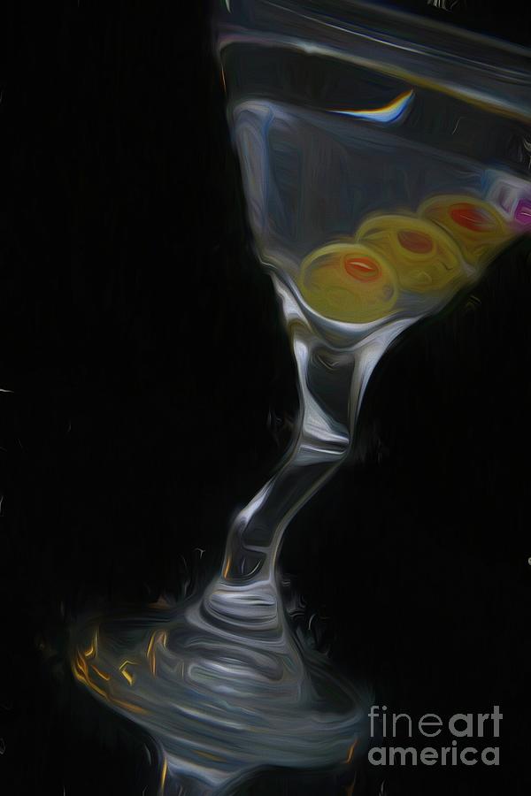 Martini Digital Art - Tipsy Martini by Chris Mautz Martini Digital Art - Tipsy Martini by Chris Mautz