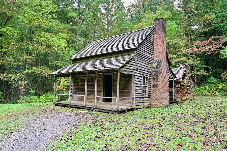 Tipton Place Cabin Photograph by Ed Stokes