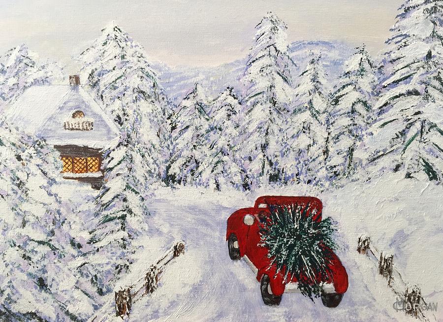 Tis the Season Painting by Cynthia Morgan