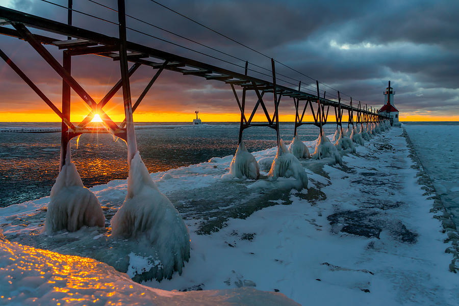 Tiscornia Beach Lighthouse St. Joseph Michigan Photograph by Molly Pate ...