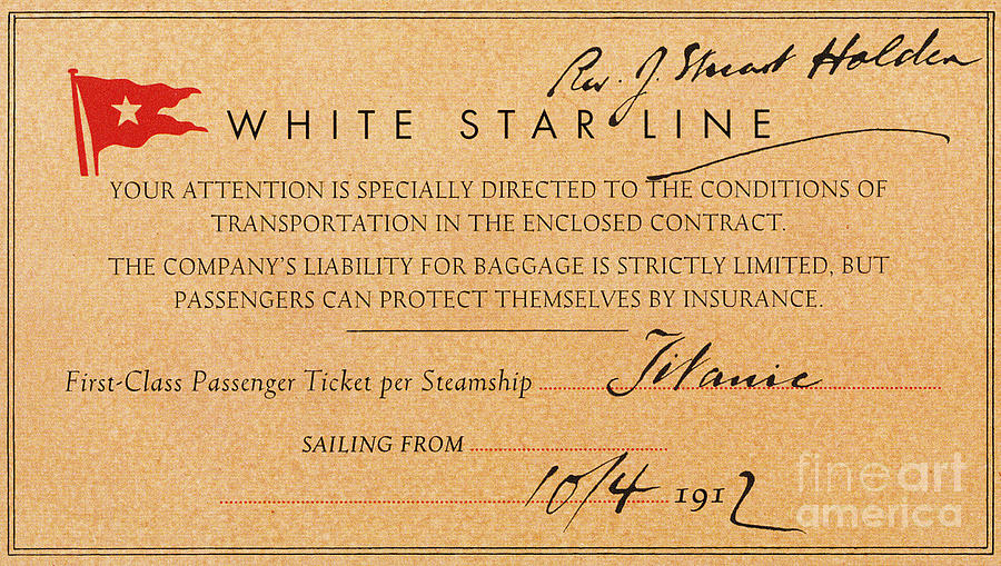 Baggage Tag from the Titanic