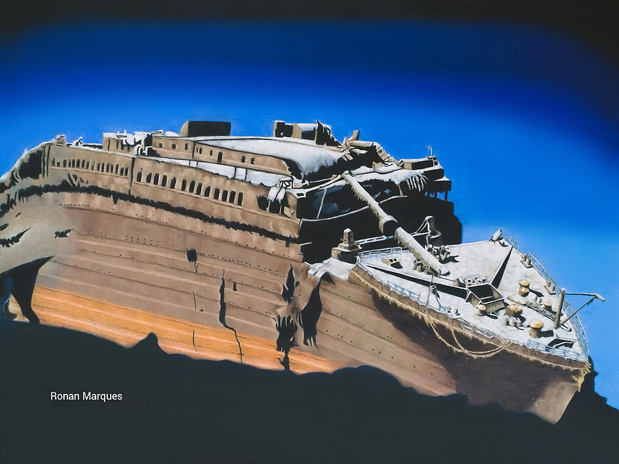 Titanic in Eternal Sleep Drawing by Ronan Marques - Fine Art America