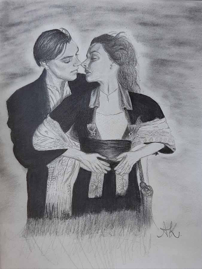 Titanic-Jack and Rose Drawing by Aleksandra Kremic - Pixels