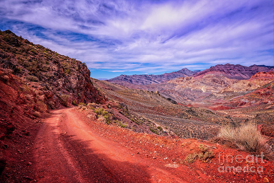 Death Valley National Park Photograph - Titus Canyon Road by Charles Dobbs