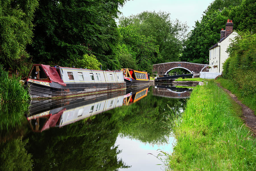 Tixall lock Photograph by Steev Stamford