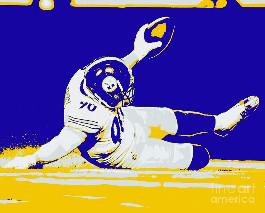 TJ Watt Touchdown Painting by Jack Bunds - Fine Art America