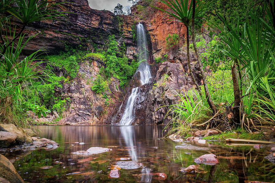 Tjaynera Falls at Sandy Creek in Litchfield National Park Photograph by ...