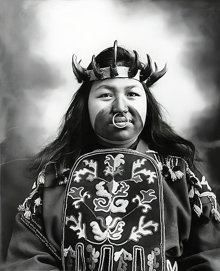 Tlingit Woman Named Kaw-Claa Photograph by Frank Nowell