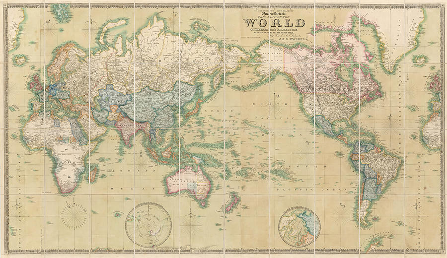 To Her Most Gracious Majesty Queen Victoria This Map of the World on ...