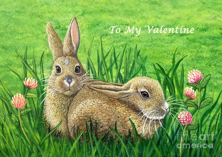 To My Valentine - Surprised Painting by Sarah Irland