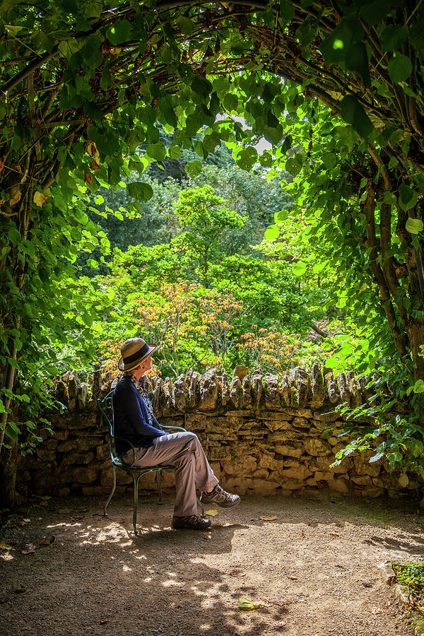To Pause in Hidcote Gardens Photograph by W Chris Fooshee