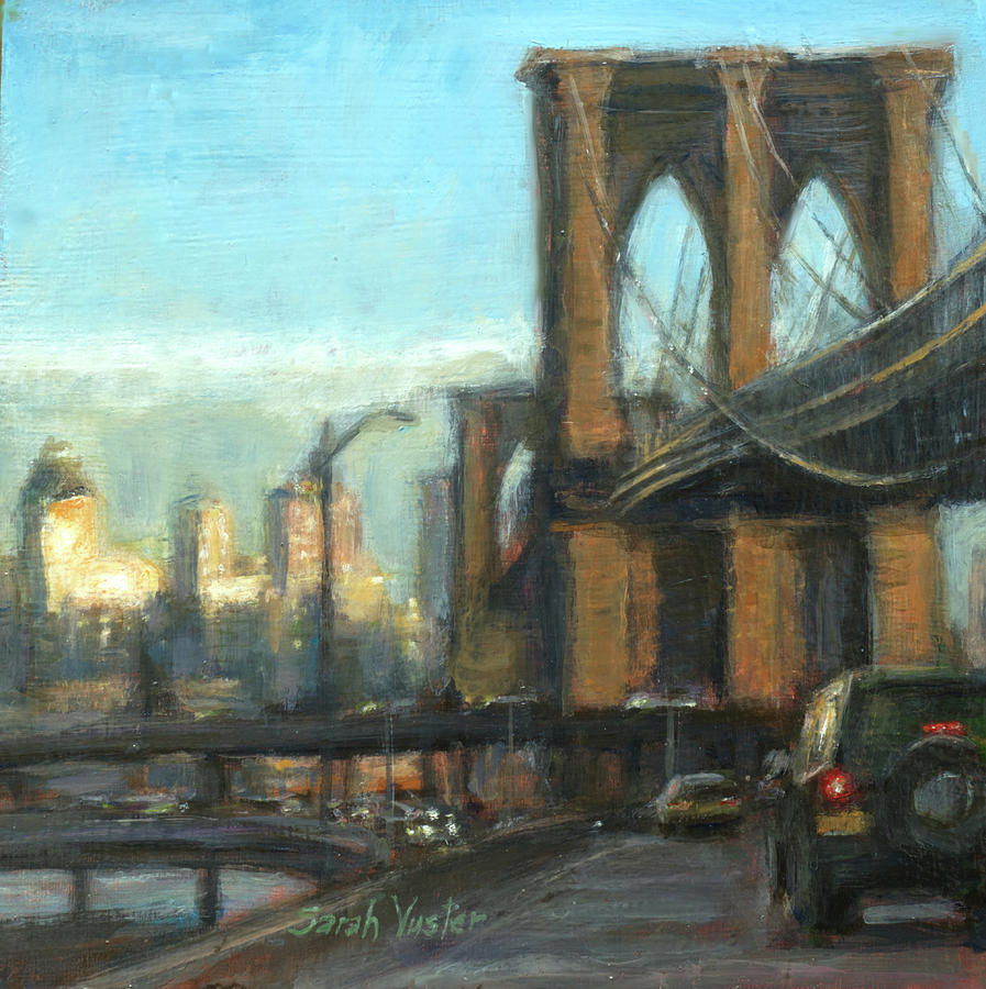 New York City Painting - To the FDR North by Sarah Yuster