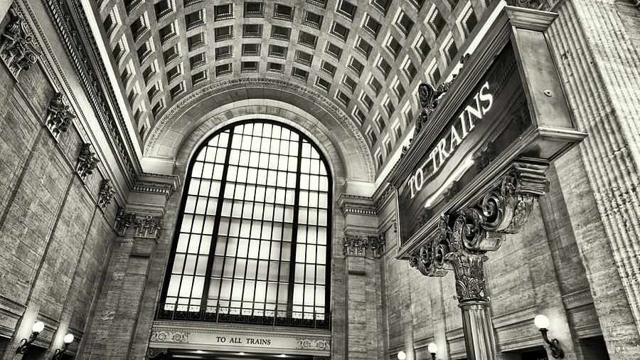 To Trains - Union Station Photograph by Stephen Stookey
