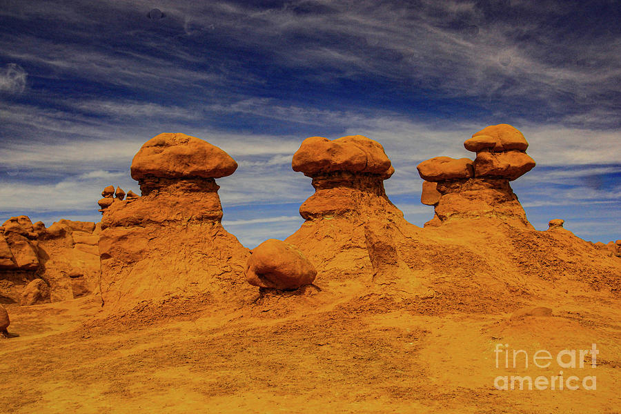 Toad stools Goblin valley Photograph by Jeff Swan