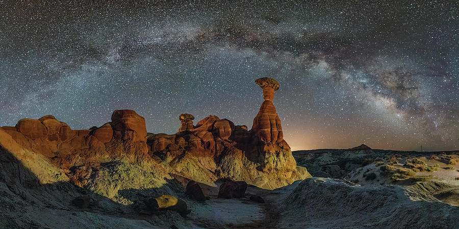 Toadstool Hoodoo Milky Way Photograph by John Wilbur Toadstool Hoodoo Milky Way Photograph by John Wilbur