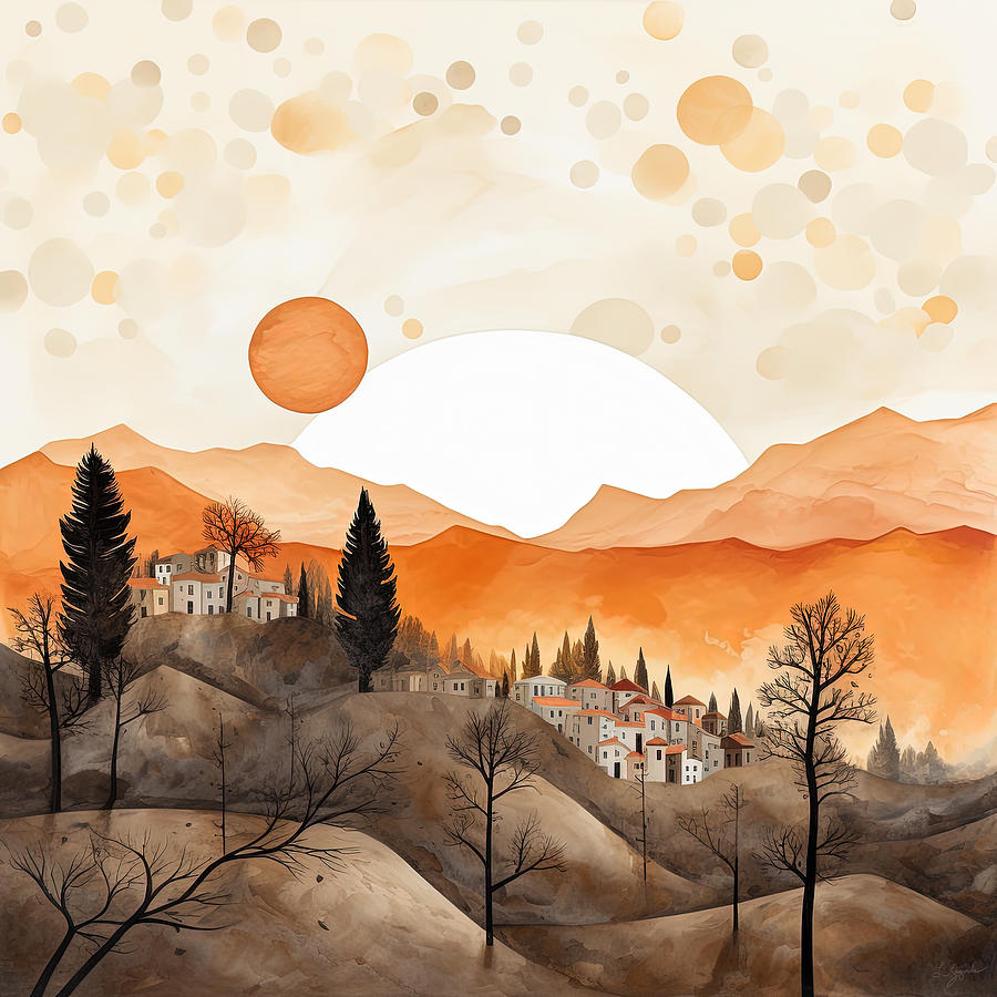 Toast to Tuscany Painting by Lourry Legarde