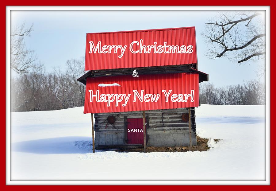 Tobacco barn Christmas Photograph by Kim Galluzzo