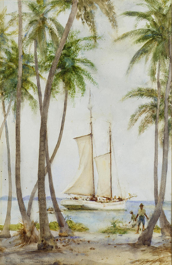 Tobacco Caye, British Honduras Painting