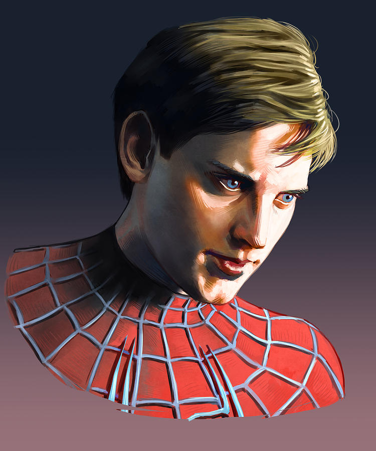 Tobey Maguire Painting by Darko Babovic