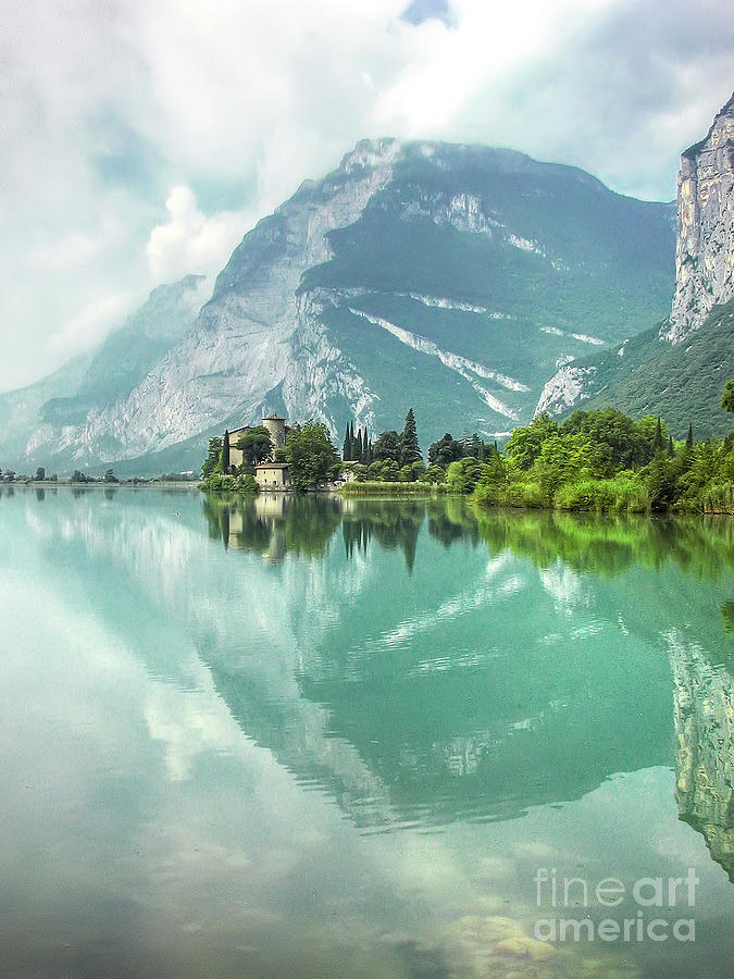 Toblino Lake and Castle - Italy Photograph by Paolo Signorini