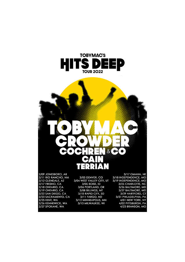 Toby Mac Hits Deep Tour Dates 2022 Ri81 Digital Art by Raisya Irawan