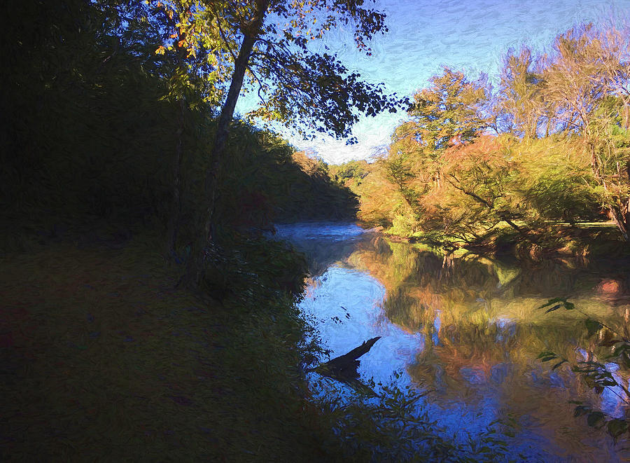 Toccoa River October Digital Art by Daniel Eskridge