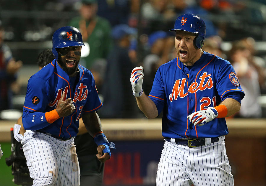 Todd Frazier and Jose Reyes Photograph by Rich Schultz