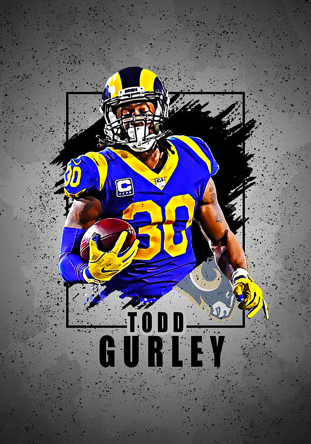 Todd Gurley, RB, Los Angeles Rams. Digital Art by Afrio Adistira - Fine Art  America