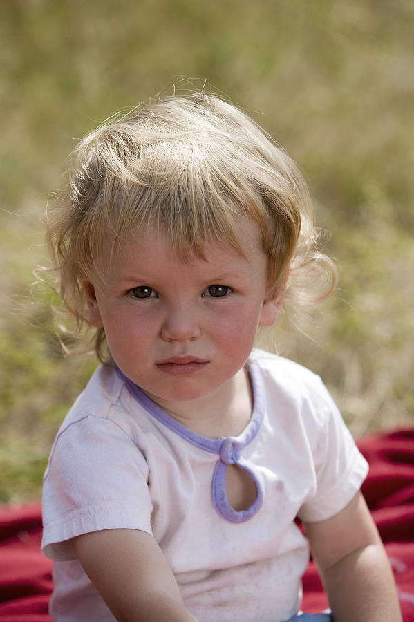Toddler girl Photograph by Comstock Images