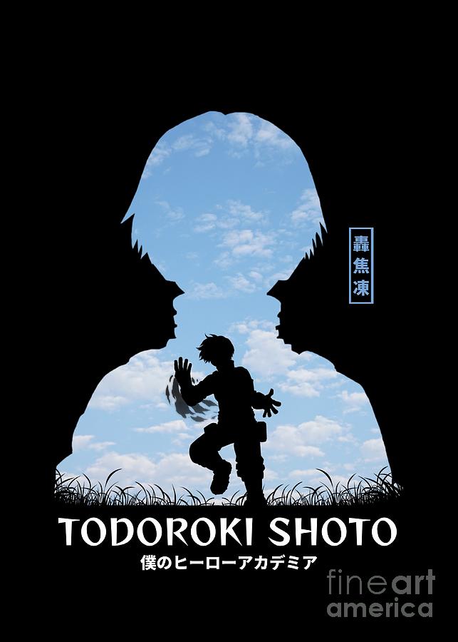 Todoroki Shoto Silhouette Style Digital Art by Vicky Hanggara - Fine ...