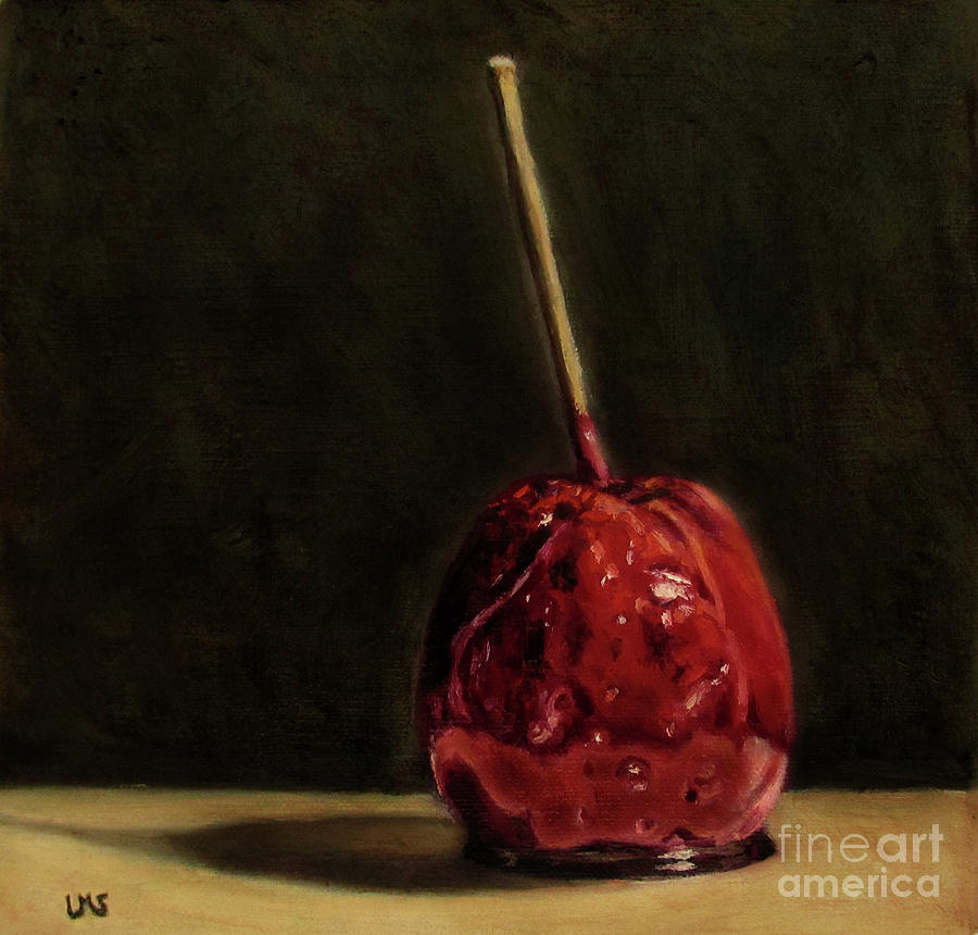Toffee Apple - Liebesapfel Painting by Ulrike Miesen-Schuermann