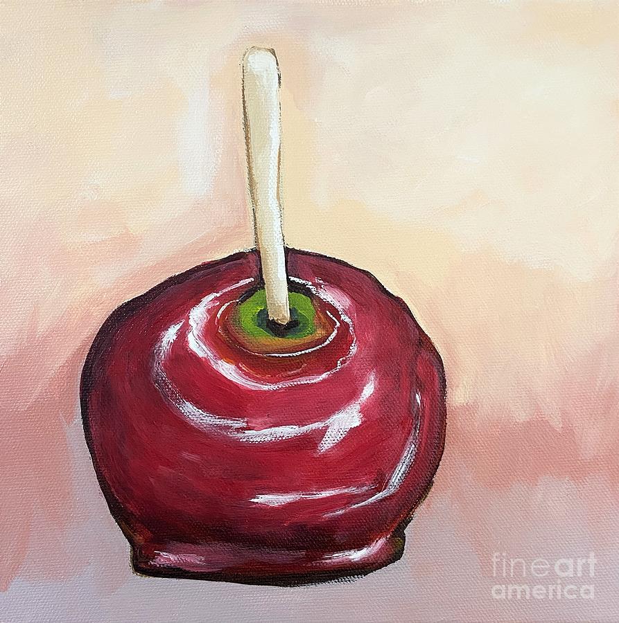 Toffee Apple Painting by Lucia Stewart