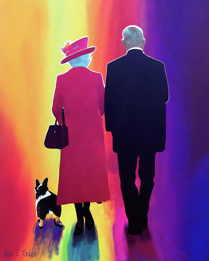Together Again - Queen Elizabeth and Her Prince Digital Art by Mark Tisdale