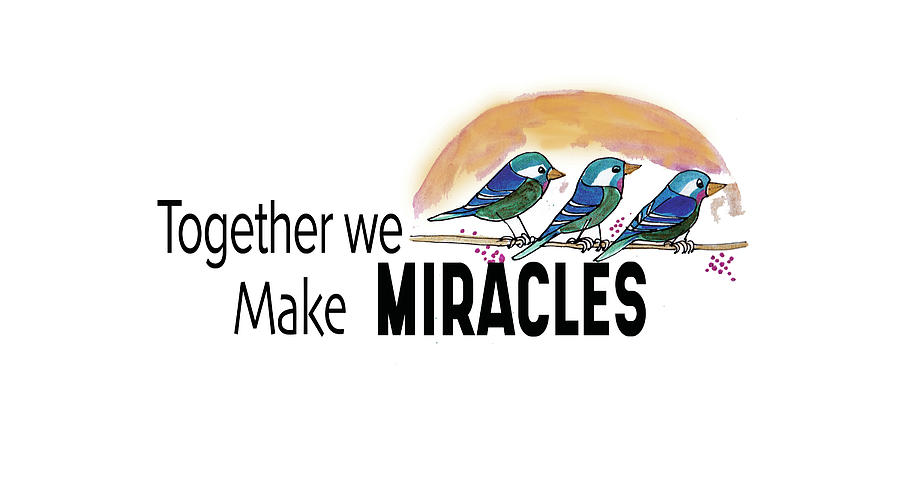 Together we make Miracles Painting by Sarabjit Singh