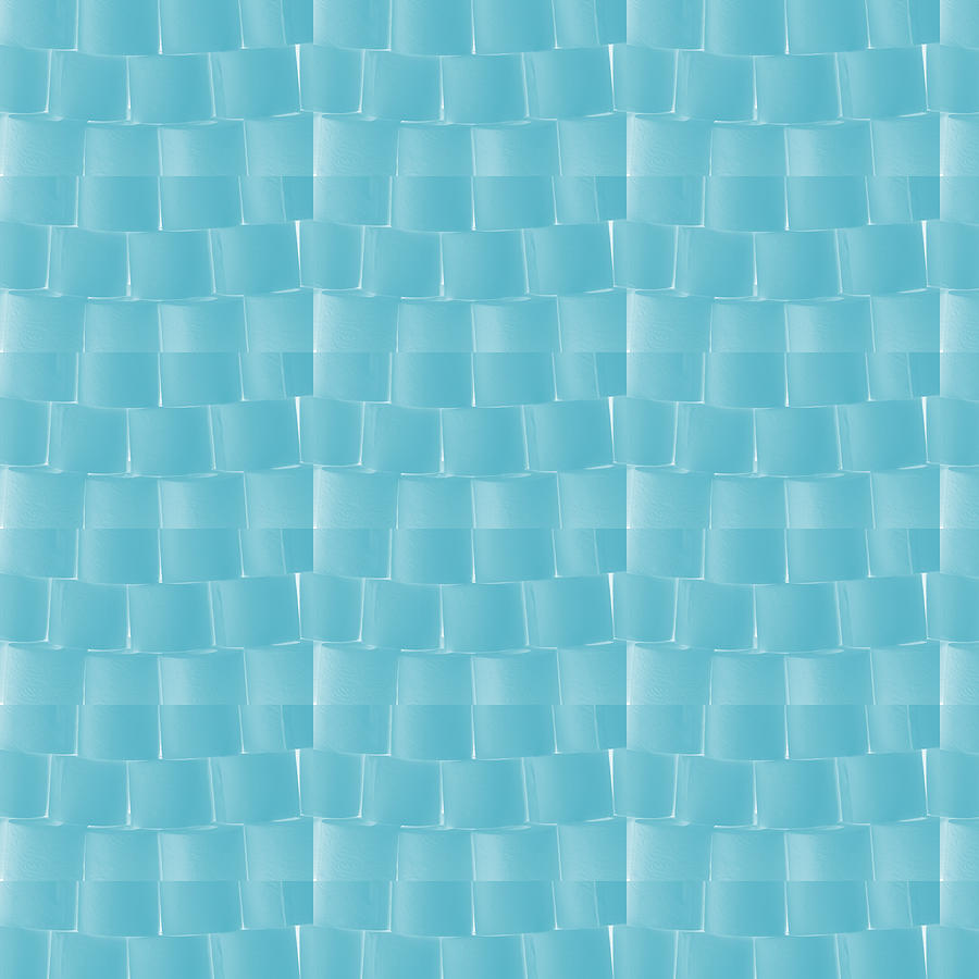 Toilet Paper Rolls Pattern in Blues Digital Art by Ali Baucom