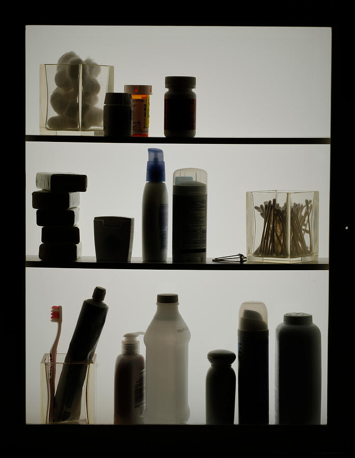 Toiletries in Silhouette Photograph by DIGITALproshots