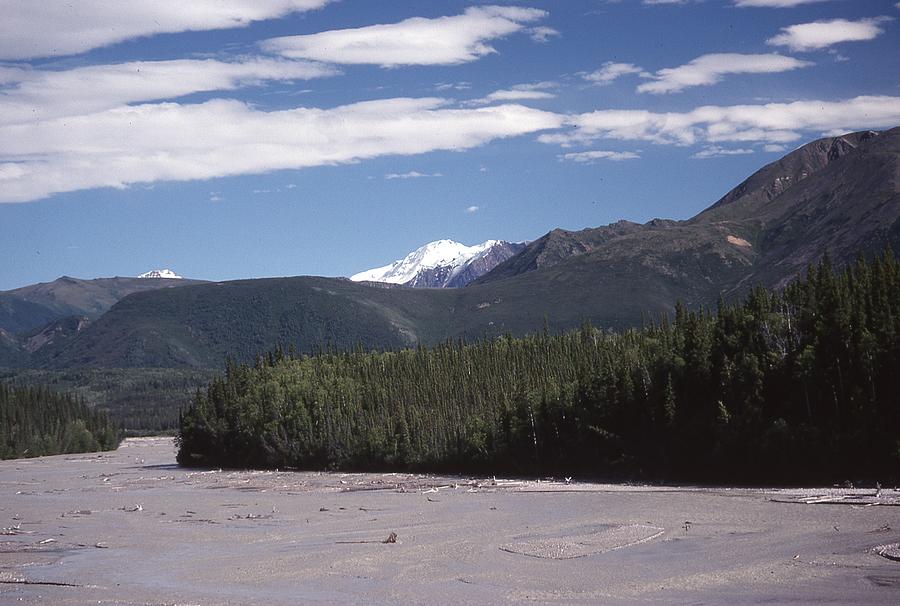 Toklat River and Alaska Range Near Fairbanks Photograph by Lawrence Christopher