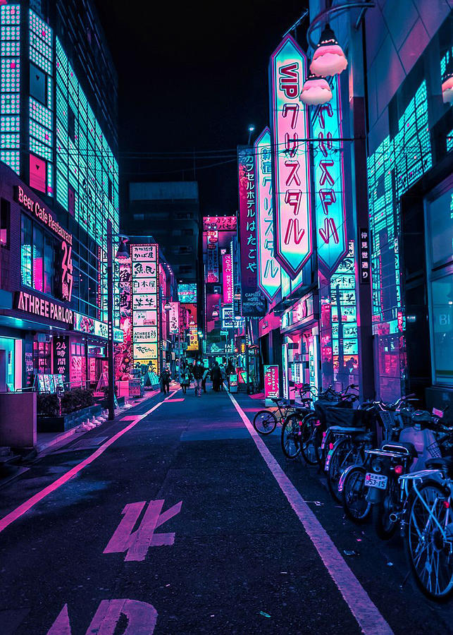 Tokyo - A Neon Wonderland Poster Digital Art by Conierai Store - Pixels