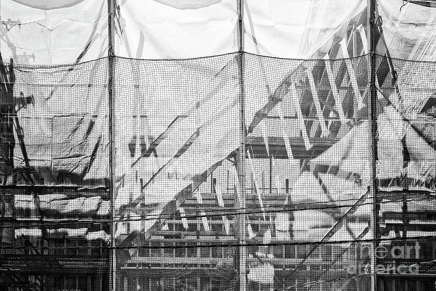 Tokyo Construction Site Abstract Photograph by Dean Harte
