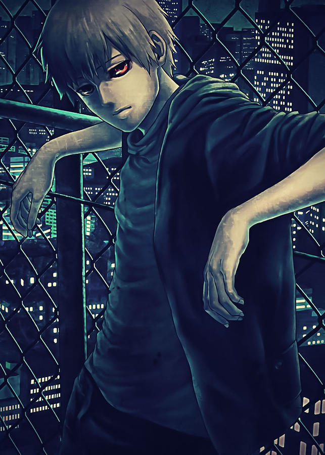 TOKYO GHOUL boy Digital Art by Michael Anime