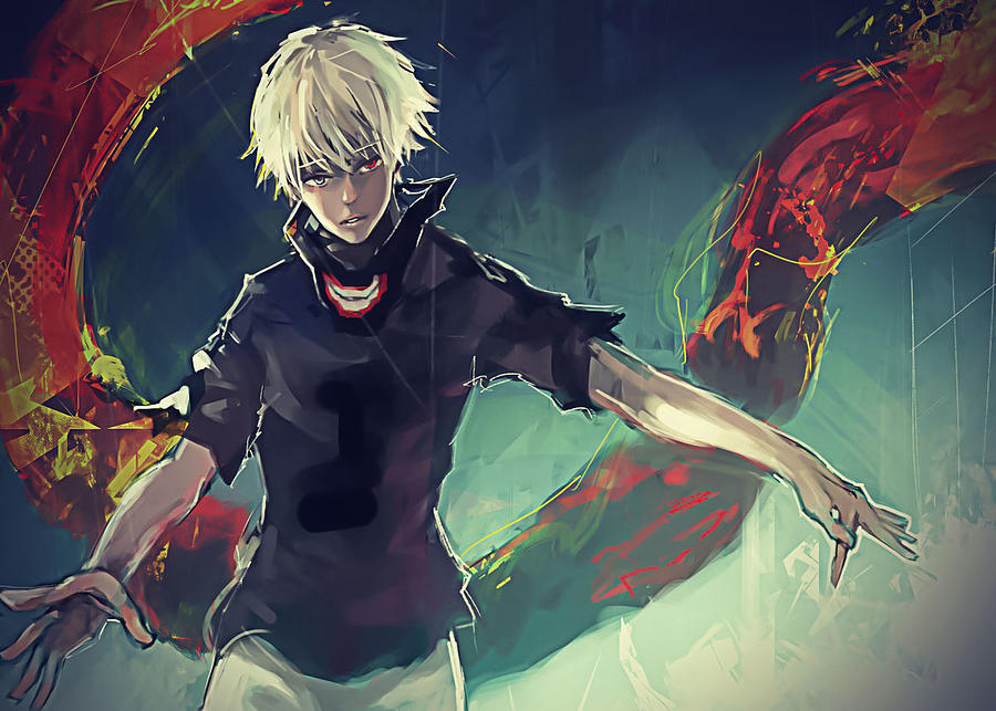 Tokyo Ghoul digital art Digital Art by Michael Anime