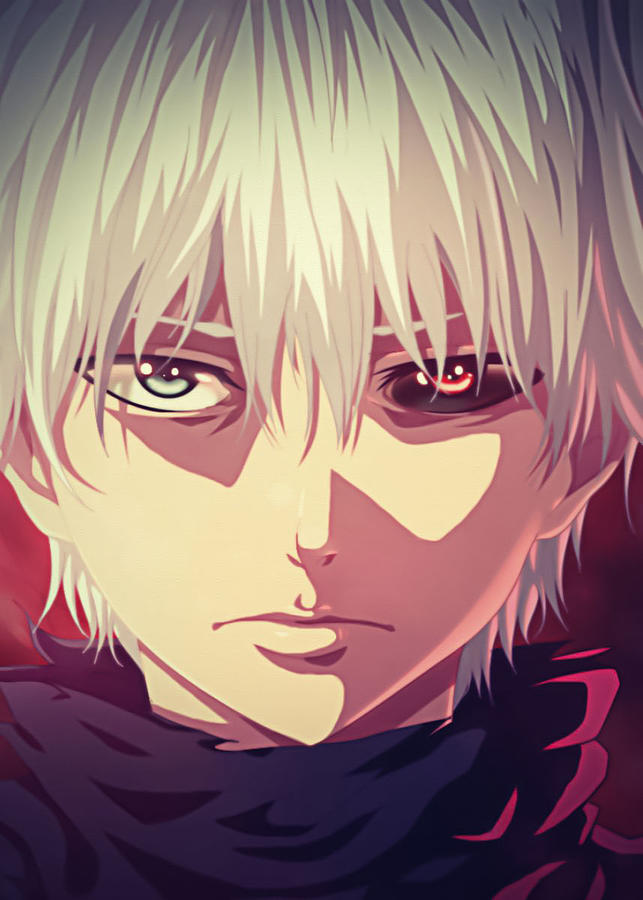 Tokyo Ghoul Kaneki eyes Digital Art by Michael Anime