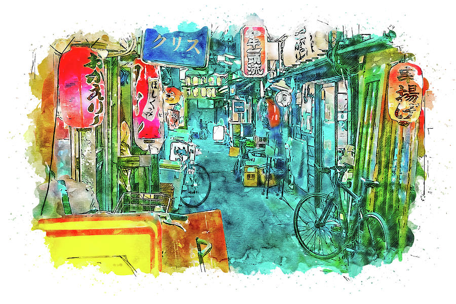 Tokyo Nights - 12 Painting by AM FineArtPrints