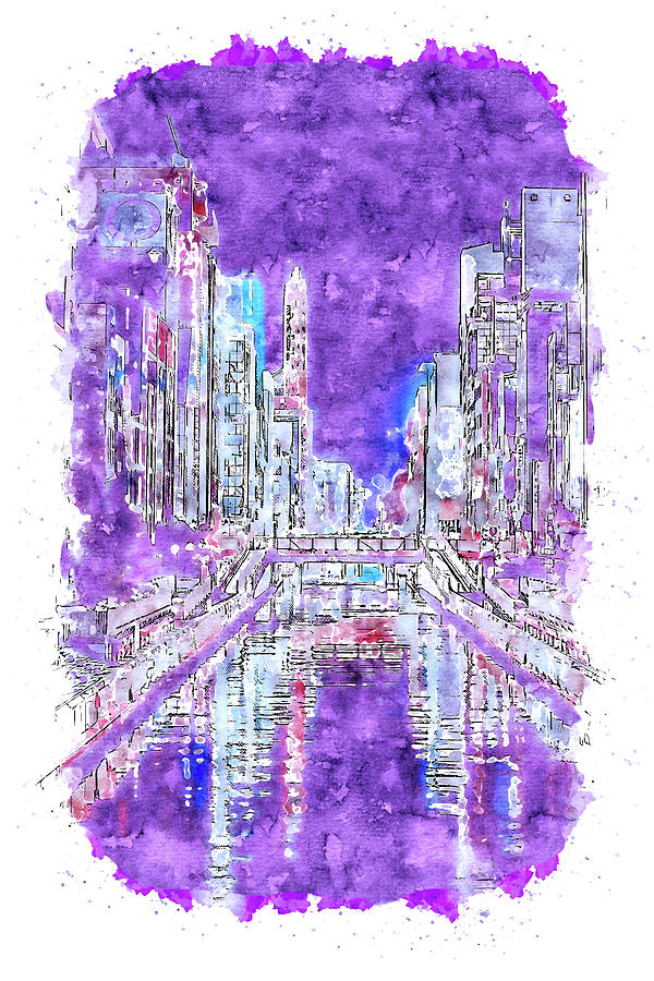 Tokyo Nights - 15 Painting by AM FineArtPrints